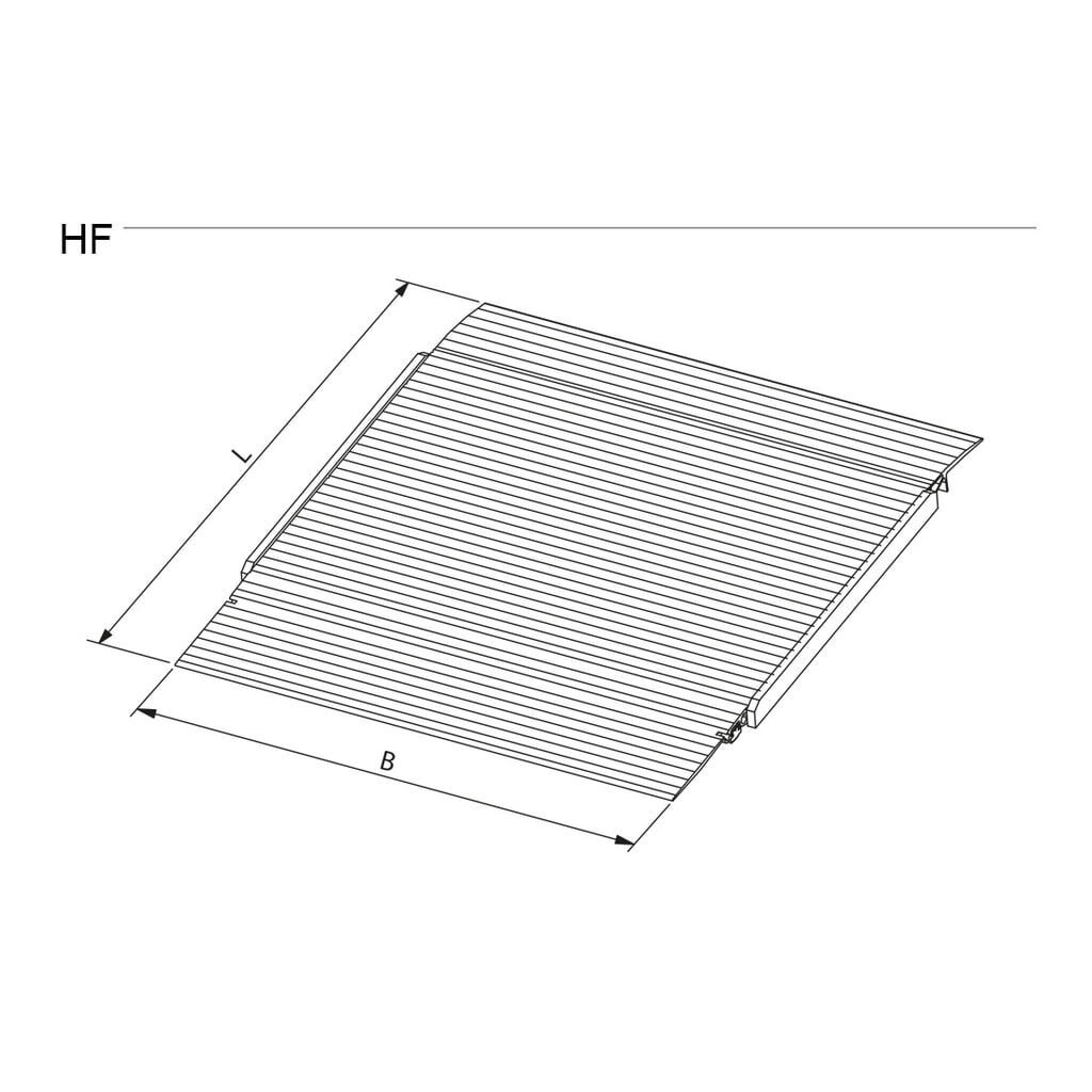 Altec ponte di carico HF, rampa mobile per angolo di approccio ridotto, portata 4.000 kg, LxL 1.250 x 1.235 mm Immagine del prodotto n. 5: Altec ponte di carico HF, rampa mobile per angolo di approccio ridotto, portata 4.000 kg, LxL 1.250 x 1.235 mm