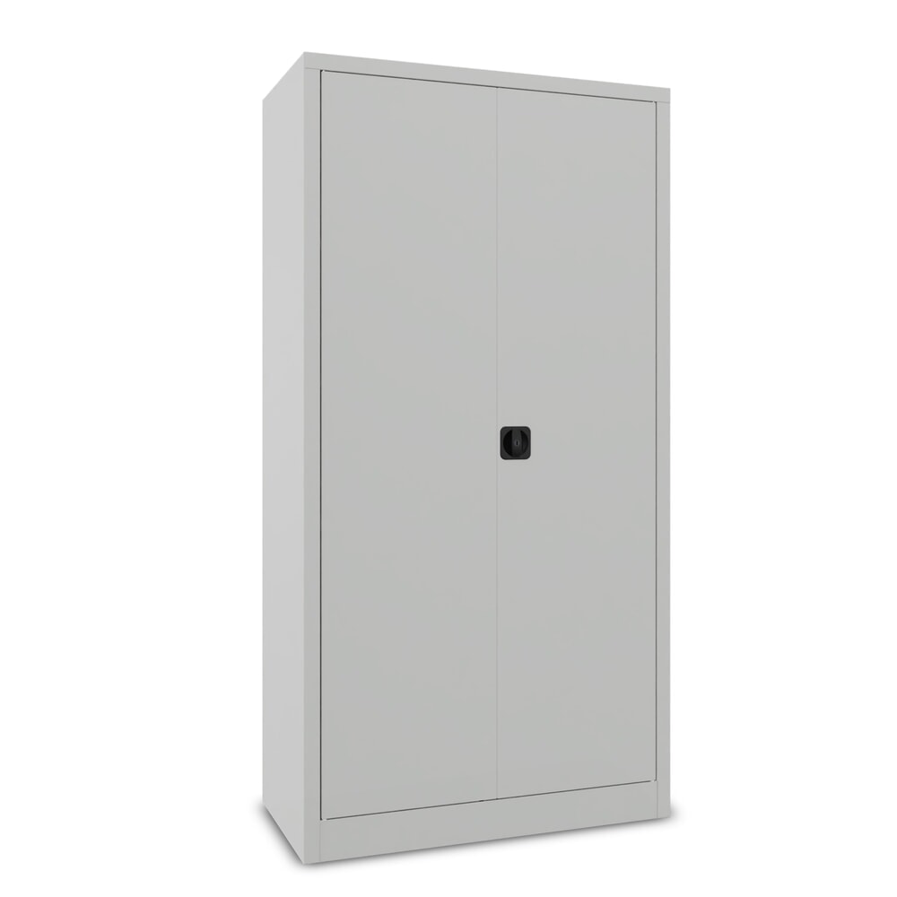 Immagine del prodotto n. 2: PAVOY armadio con ante a battente, ripiano per cappelli zincato e asta appendiabiti, AxLxP 1950 x 1000 x 500 mm, grigio chiaro/grigio chiaro