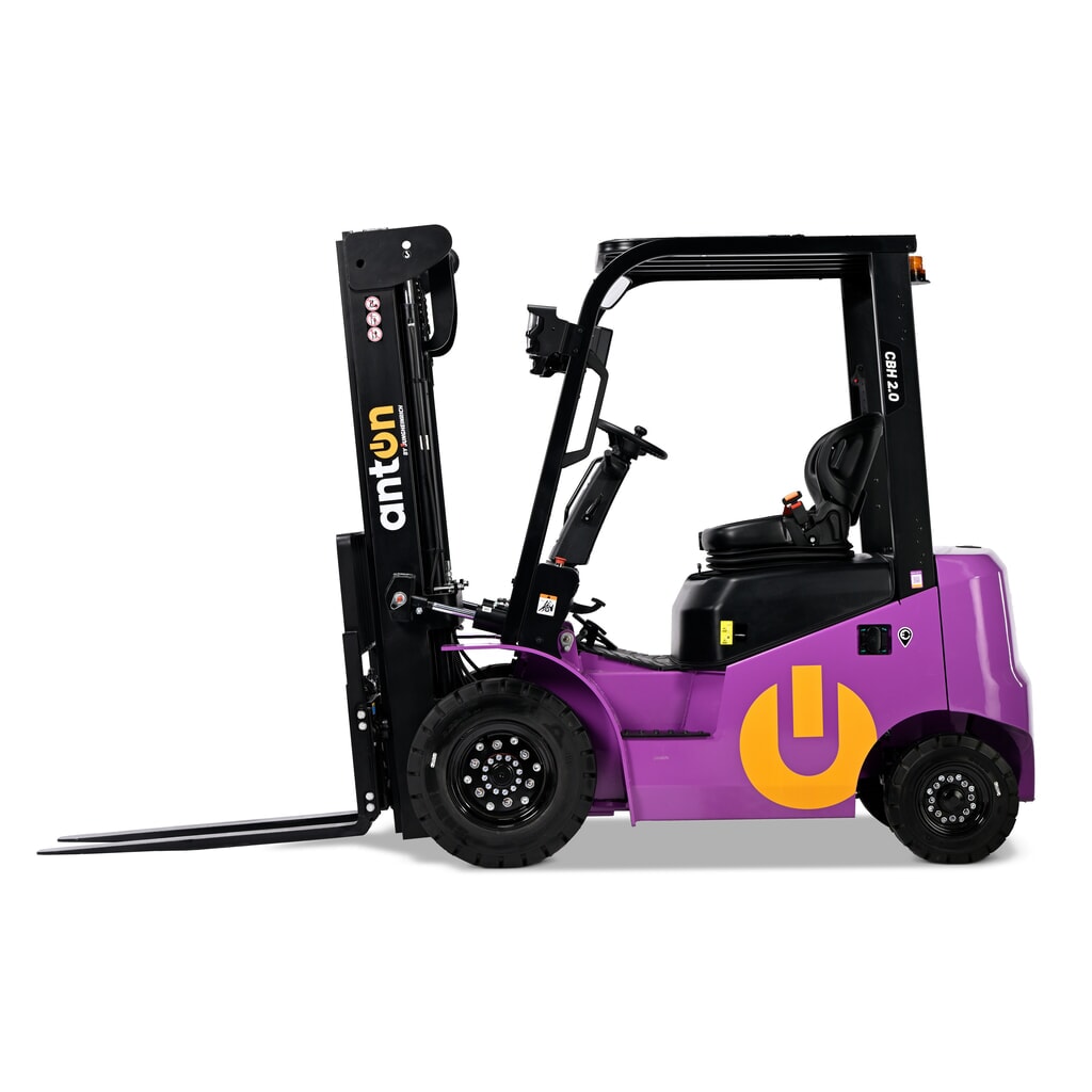 AntOn by Jungheinrich carrello elevatore elettrico CBH 2.0 con doppio montante telescopico, altezza di sollevamento 3.300 mm, portata 2.000 kg, incl. caricabatterie incorporato Immagine del prodotto: AntOn by Jungheinrich carrello elevatore elettrico CBH 2.0 con doppio montante telescopico, altezza di sollevamento 3.300 mm, portata 2.000 kg, incl. caricabatterie incorporato