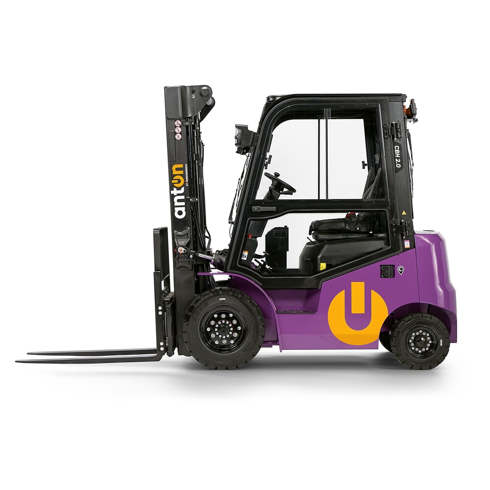 Immagine del prodotto n. 6: AntOn by Jungheinrich carrello elevatore elettrico CBH 2.0 con montante telescopico triplo, altezza di sollevamento 4.800 mm, portata 2.000 kg, cabina protettiva contro le intemperie Comfort, incl. caricabatterie incorporato