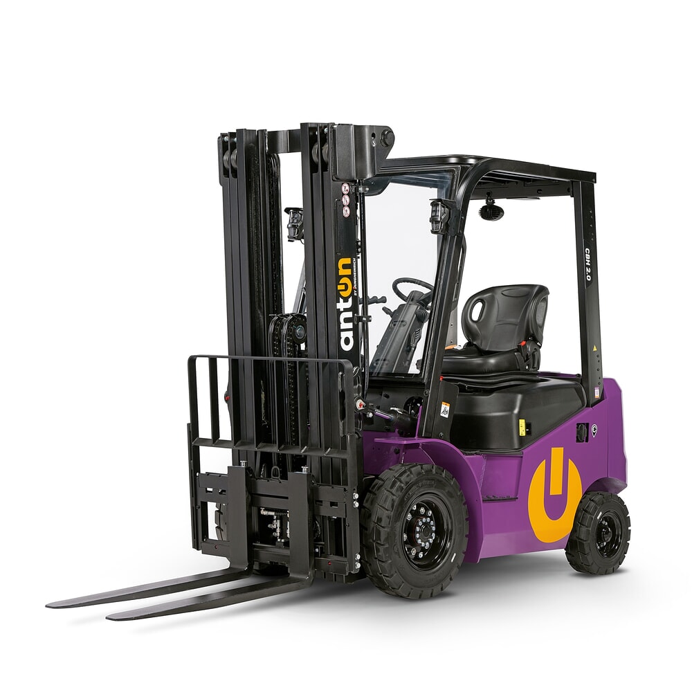 Immagine del prodotto n. 6: AntOn by Jungheinrich carrello elevatore elettrico CBH 2.0 con montante telescopico triplo, altezza di sollevamento 4.800 mm, portata 2.000 kg, cabina protettiva contro le intemperie Eco, incl. caricabatterie incorporato