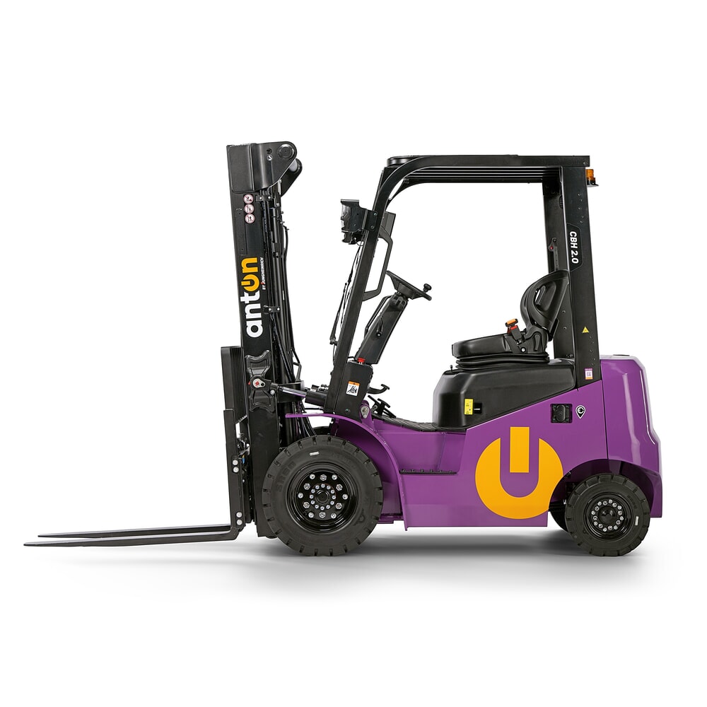 Immagine del prodotto n. 8: AntOn by Jungheinrich carrello elevatore elettrico CBH 2.0 con montante telescopico triplo, altezza di sollevamento 4.800 mm, portata 2.000 kg, cabina protettiva contro le intemperie Eco, incl. caricabatterie incorporato