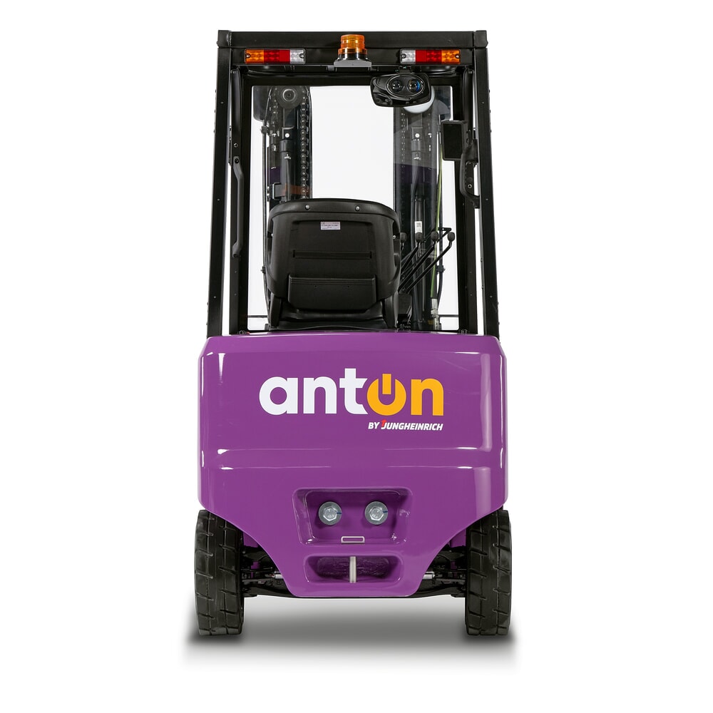 Immagine del prodotto n. 9: AntOn by Jungheinrich carrello elevatore elettrico CBH 2.0 con montante telescopico triplo, altezza di sollevamento 4.800 mm, portata 2.000 kg, cabina protettiva contro le intemperie Eco, incl. caricabatterie incorporato