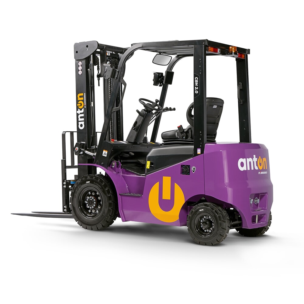 Immagine del prodotto n. 5: AntOn by Jungheinrich carrello elevatore elettrico CBH 2.0 con doppio montante telescopico, altezza di sollevamento 3.300 mm, portata 2.000 kg, incl. caricabatterie incorporato