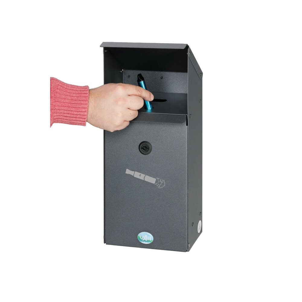 Immagine del prodotto n. 3: Posacenere VAR® EZS 1, per lo smaltimento di sigarette elettroniche, montaggio a parete