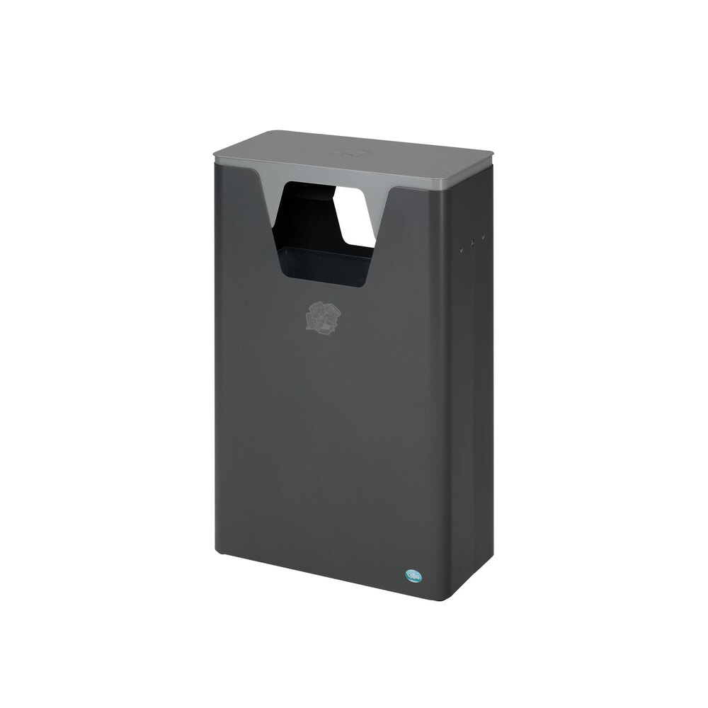 Immagine del prodotto: Contenitore per materiali riciclabili VAR® WSG 82, per esterni, con 2 aperture di inserimento, volume 60 litri, grigio chiaro