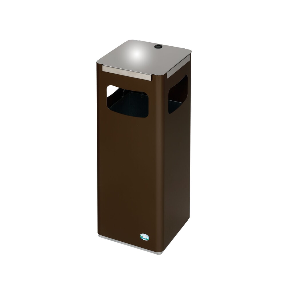 Immagine del prodotto n. 2: Contenitore per materiali riciclabili VAR® WSG 25R, per esterni, con 3 aperture di inserimento, volume 22 litri, marrone seppia