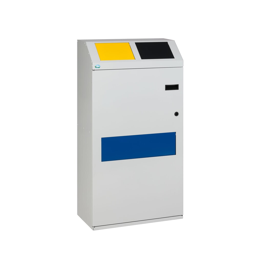 Immagine del prodotto: Contenitore per materiali riciclabili VAR® WSS 115, su 2 livelli, con 3 serbatoi interni, grigio chiaro