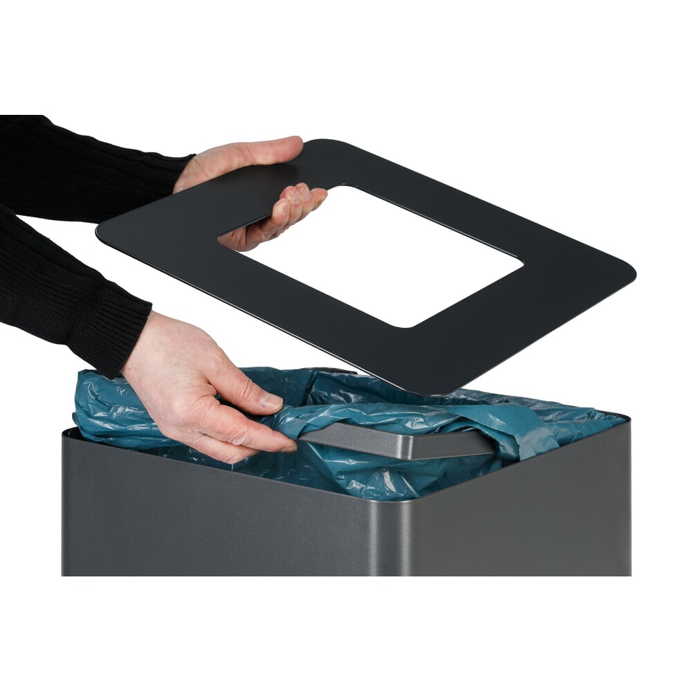 Immagine del prodotto n. 6: Contenitore per materiali riciclabili VAR® WSG Quadro 118, con 4 angoli colorati autoadesivi