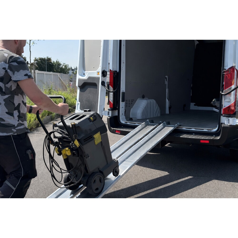 Immagine del prodotto n. 6: Guide di carico in alluminio Universal, con bordo di protezione, portata 400 kg/coppia, LxL 150 x 2.500 mm