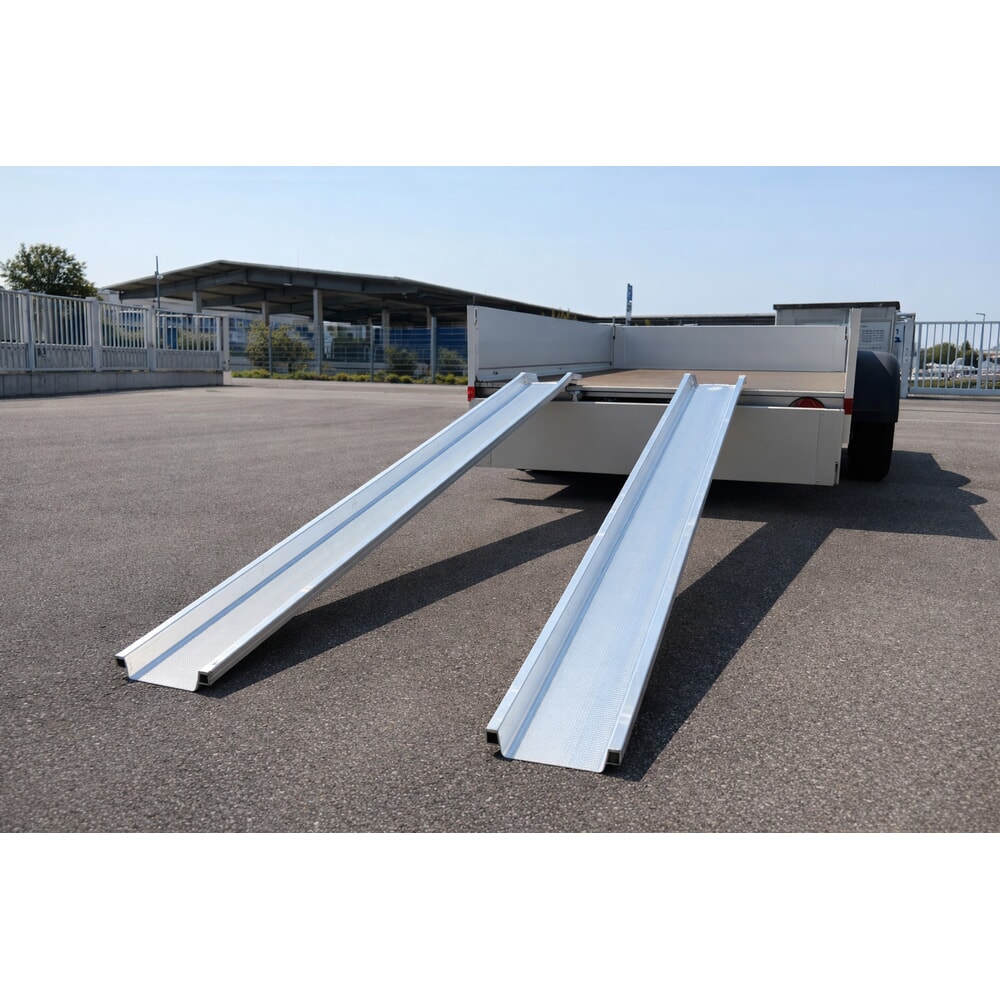 Immagine del prodotto n. 8: Guide di carico in alluminio Universal, con bordo di protezione, portata 400 kg/coppia, LxL 150 x 2.500 mm