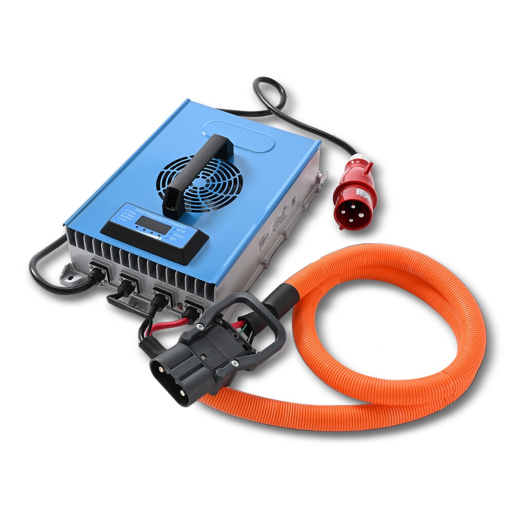 Immagine del prodotto n. 1: Caricabatteria esterno D400, 80 V, 60 A, CEE rosso 32 A, 4 poli - 3P+E per carrello elevatore elettrico AntOn by Jungheinrich CBH 2.0