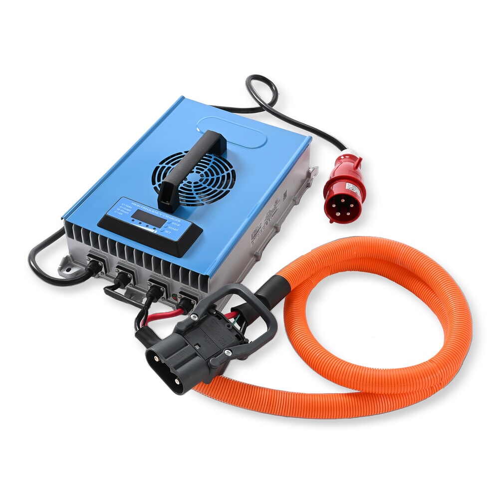 Immagine del prodotto: Caricabatteria esterno D400, 80 V, 60 A, CEE rosso 32 A, 5 poli - 3P+N+E per carrello elevatore elettrico AntOn by Jungheinrich CBH 2.0