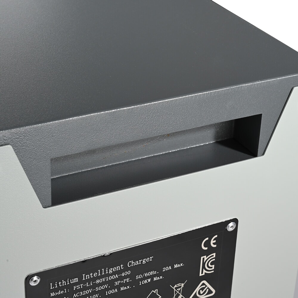Immagine del prodotto n. 9: Caricabatteria esterno D400, 80 V, 100 A, CEE rosso 32 A, 4 poli - 3P+E per carrello elevatore elettrico AntOn by Jungheinrich CBH 2.0