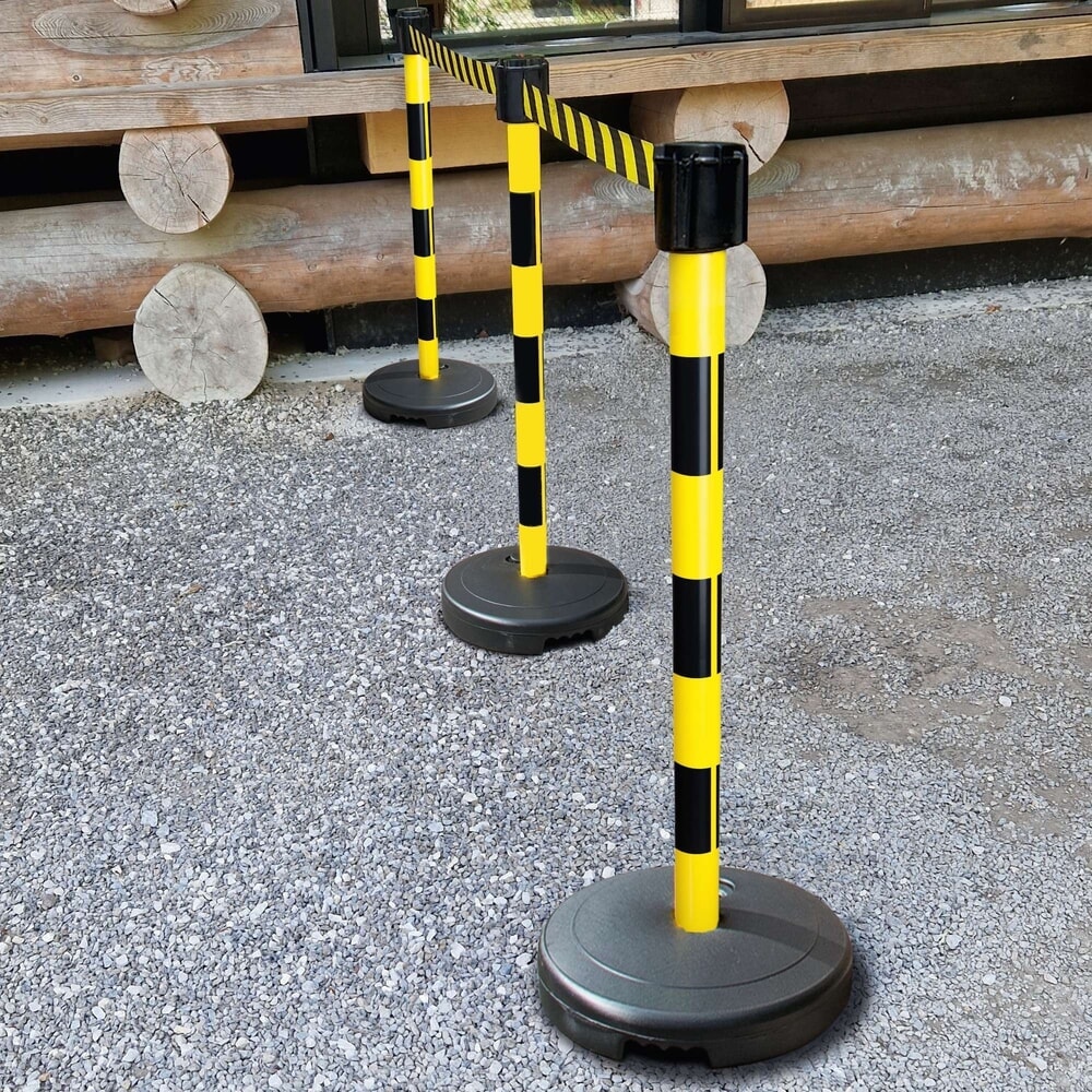 Immagine del prodotto n. 4: Paletto segnaletico per cinghia Moravia, altezza 950 mm, nero/giallo