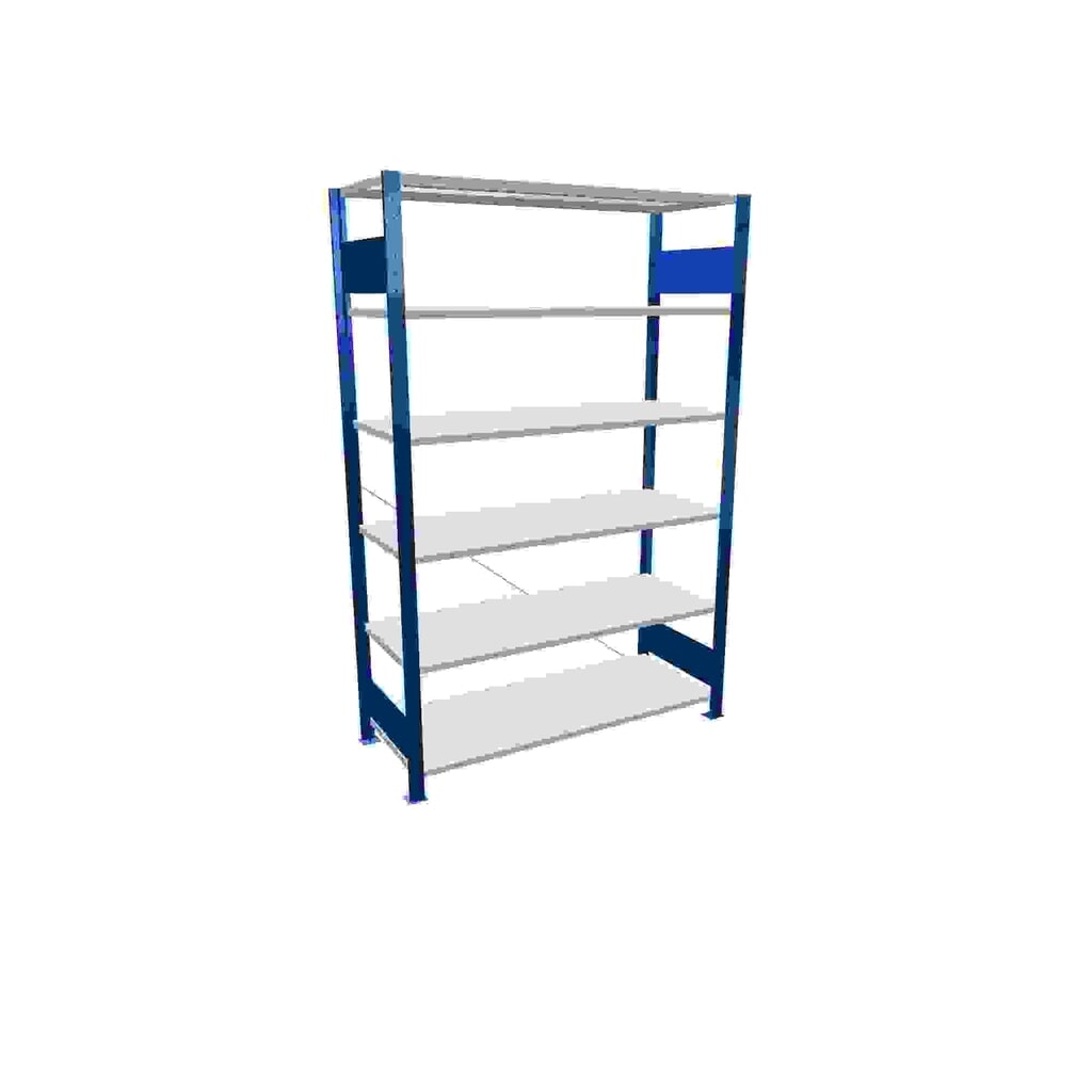 Scaffalatura a ripiani SCHULTE, blu genziana con 6 fondi in lamiera d'acciaio, portata per piano di 150 kg, AxLxP 2.000 x 1.360 x 536 mm Immagine del prodotto: Scaffalatura a ripiani SCHULTE, blu genziana con 6 fondi in lamiera d'acciaio, portata per piano di 150 kg, AxLxP 2.000 x 1.360 x 536 mm