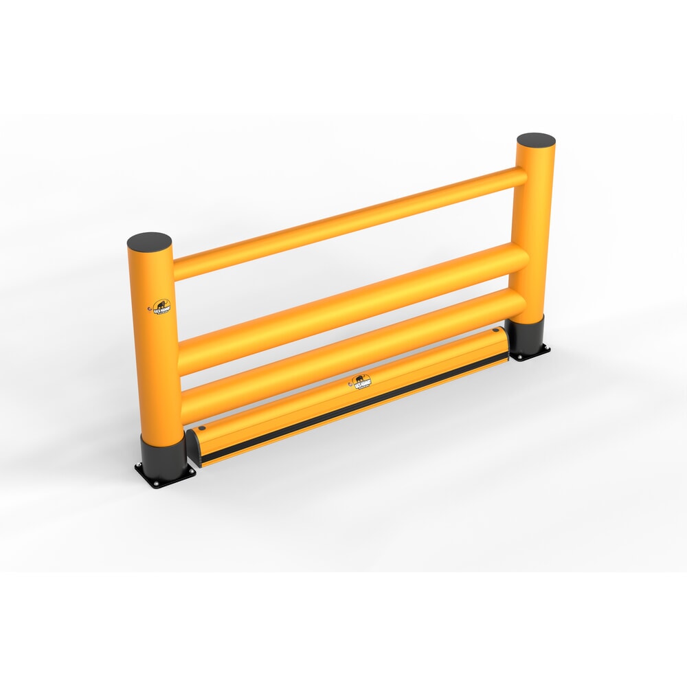 Immagine del prodotto: A.M.P.E.R.E. Parapetto anticollisione Rack Mammut®, corrimano a traversa doppia Extra, lunghezza 2,00 m