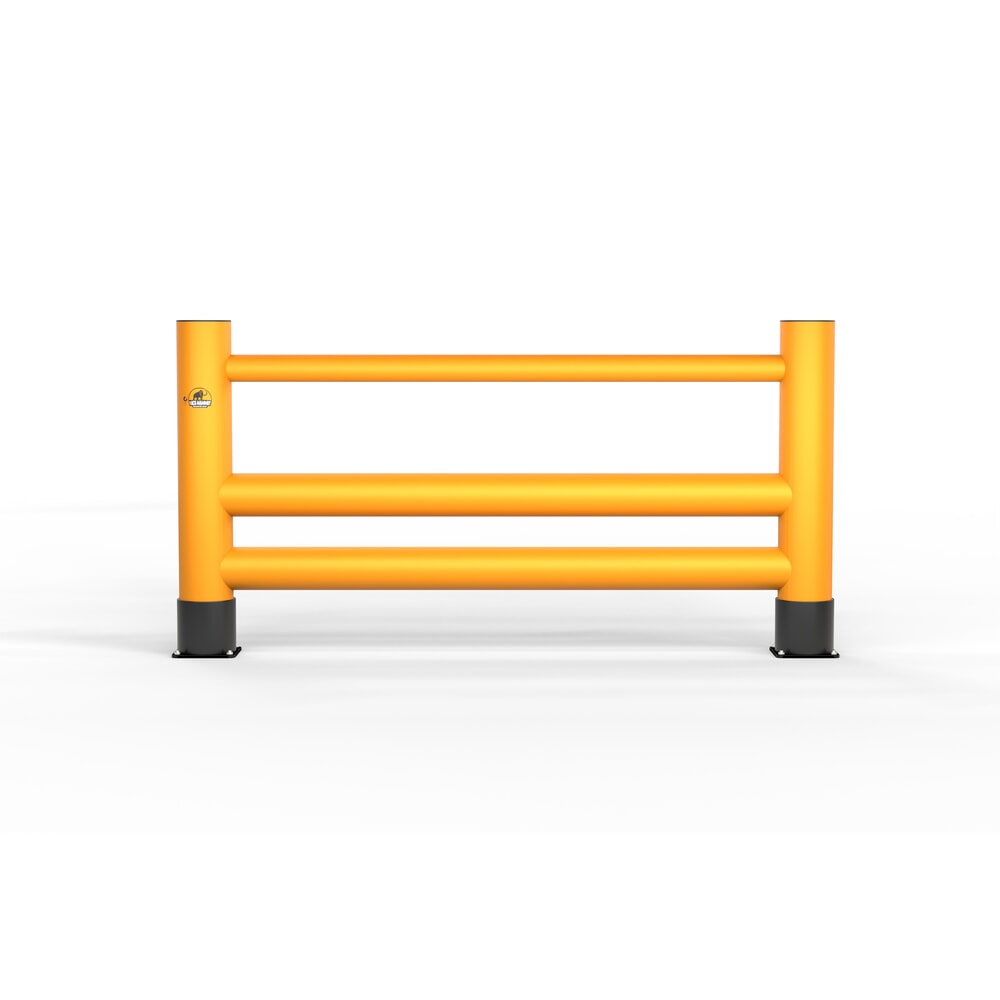 Immagine del prodotto n. 5: A.M.P.E.R.E. Parapetto anticollisione Rack Mammut®, corrimano a doppia barra, lunghezza 2,00 m