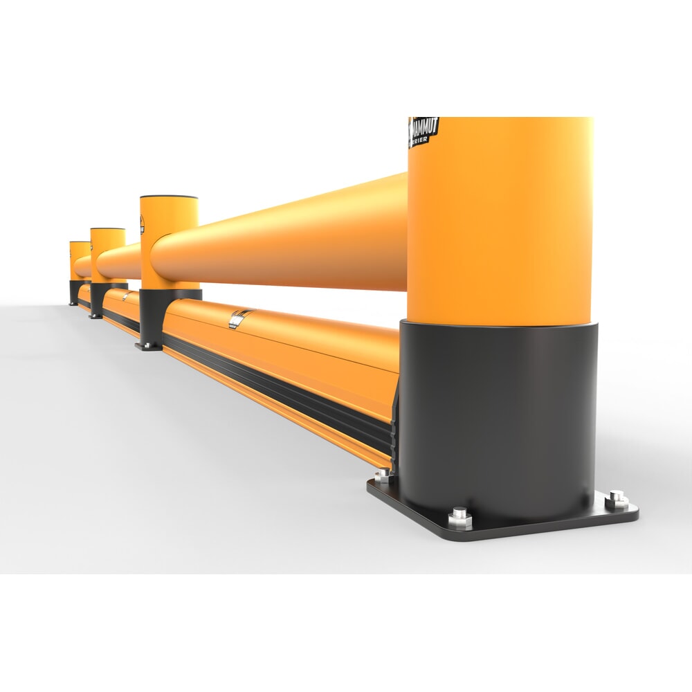 Immagine del prodotto n. 4: A.M.P.E.R.E. Asse di protezione anticollisione Rack Mammut® Extra con barriera a pavimento, versione singola, lunghezza 2,00 m