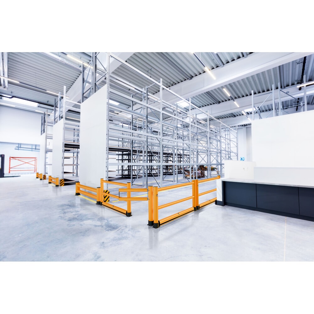 Immagine del prodotto n. 4: A.M.P.E.R.E. Asse di protezione anticollisione Rack Mammut®, barriera a pavimento, lunghezza 1.700 mm