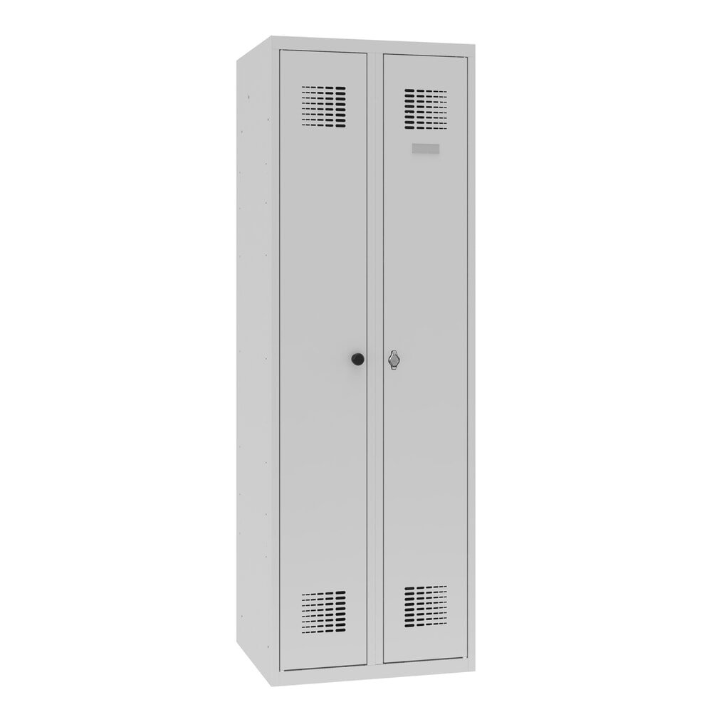Immagine del prodotto n. 4: Steinbock® armadietto per abiti/biancheria, 1 scomparto, chiusura a chiavistello, AxLxP 1.800 x 600 x 500 mm, grigio chiaro/grigio chiaro