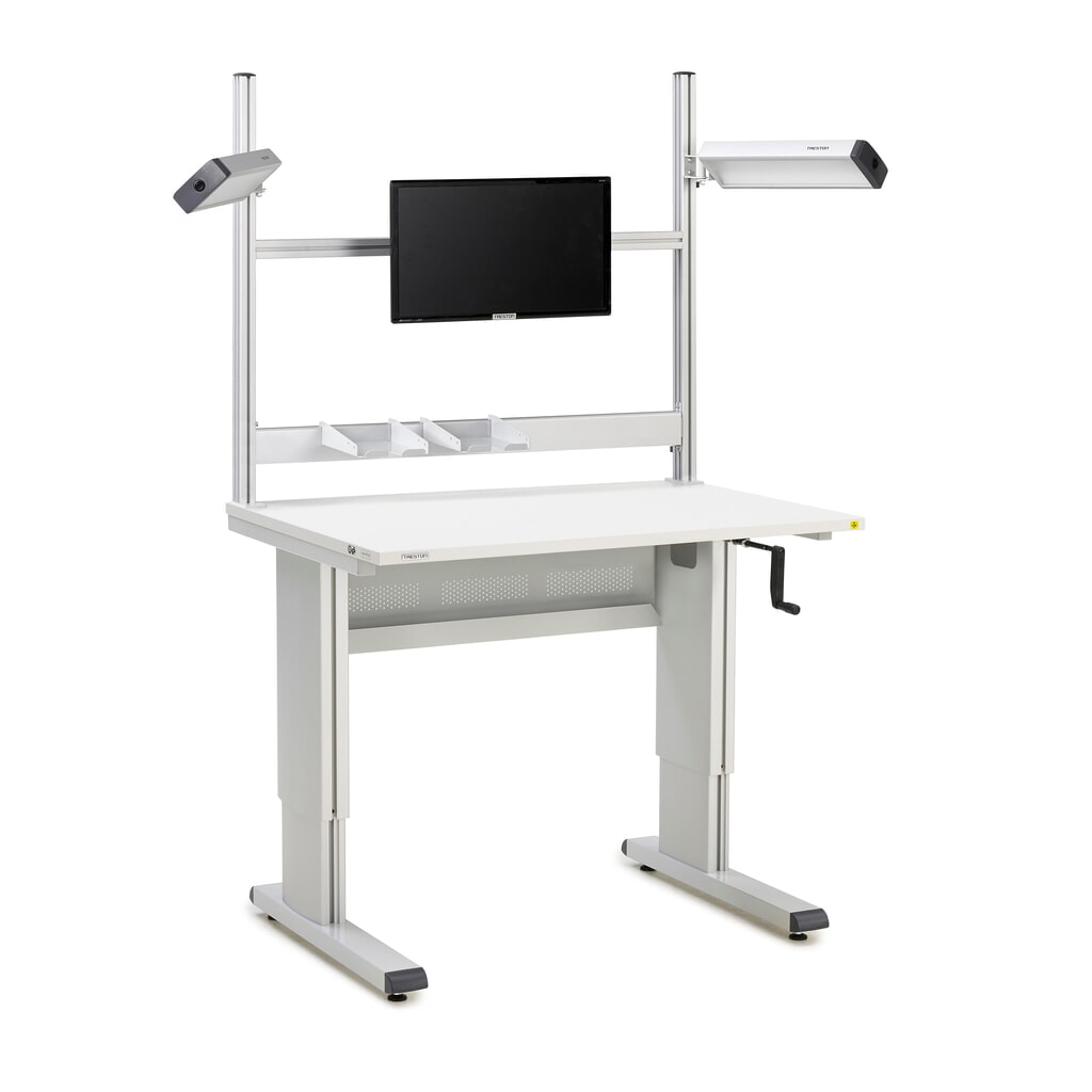 Immagine del prodotto n. 3: TRESTON Tavolo da lavoro, tipo WB, regolabile in altezza, manovella, LxP 1.073 x 800 mm