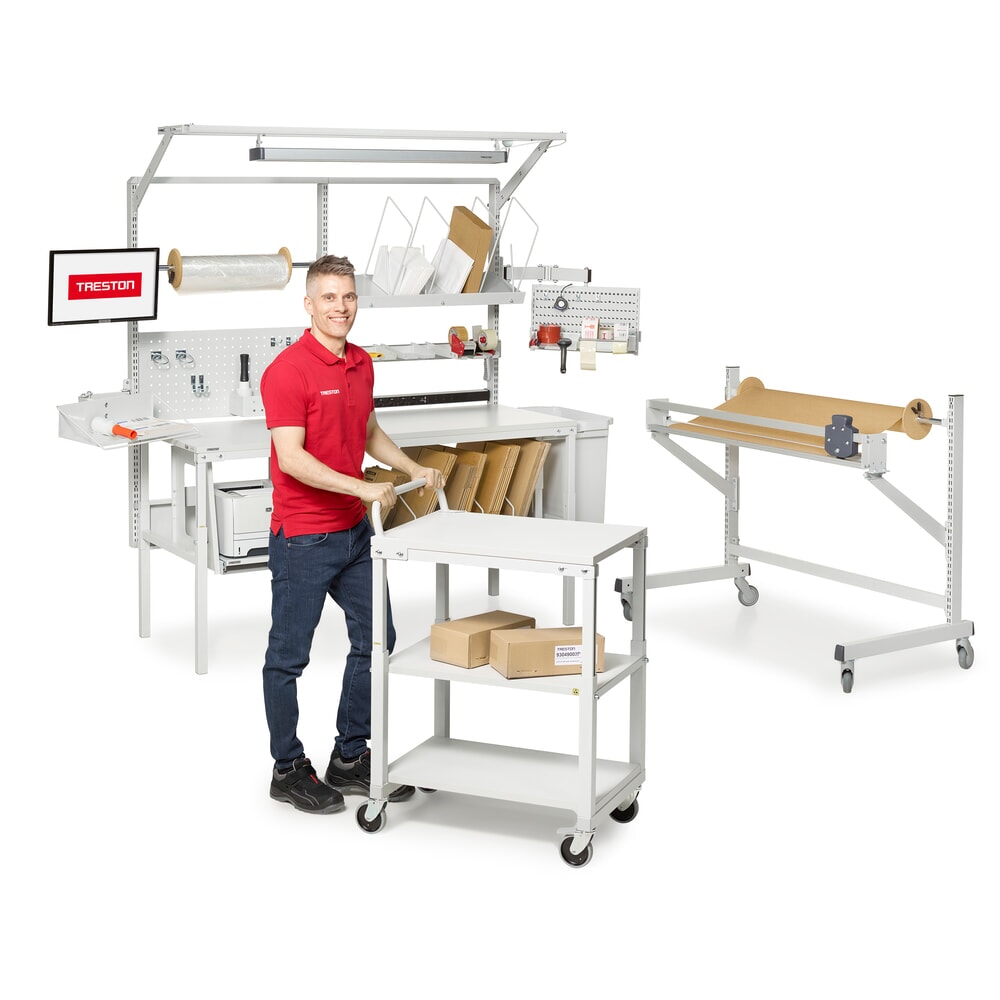 Immagine del prodotto n. 4: Tavolo carrello, portata 150 kg, LxP 700 x 500 mm