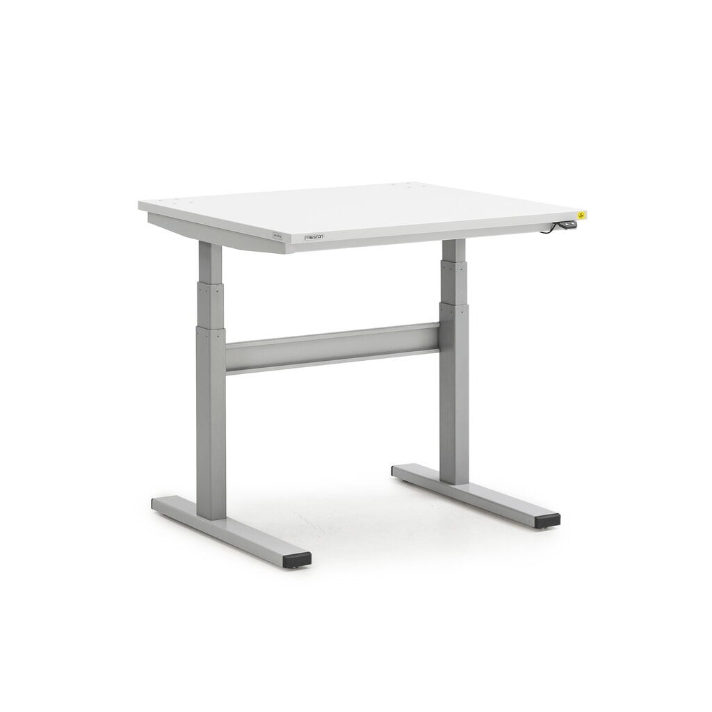 Tavolo da lavoro TRESTON TED, ESD, regolabile elettricamente in altezza, AxLxP 630-1.270 x 900 x 800 mm Immagine del prodotto n. 1: Tavolo da lavoro TRESTON TED, ESD, regolabile elettricamente in altezza, AxLxP 630-1.270 x 900 x 800 mm