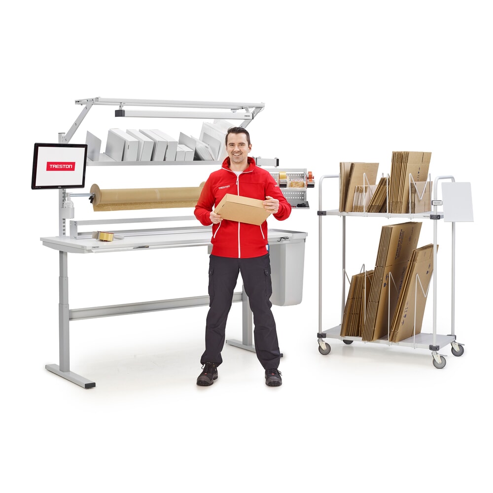Immagine del prodotto n. 5: Tavolo da lavoro TRESTON TED, ESD, regolabile elettricamente in altezza, AxLxP 630-1.270 x 900 x 800 mm