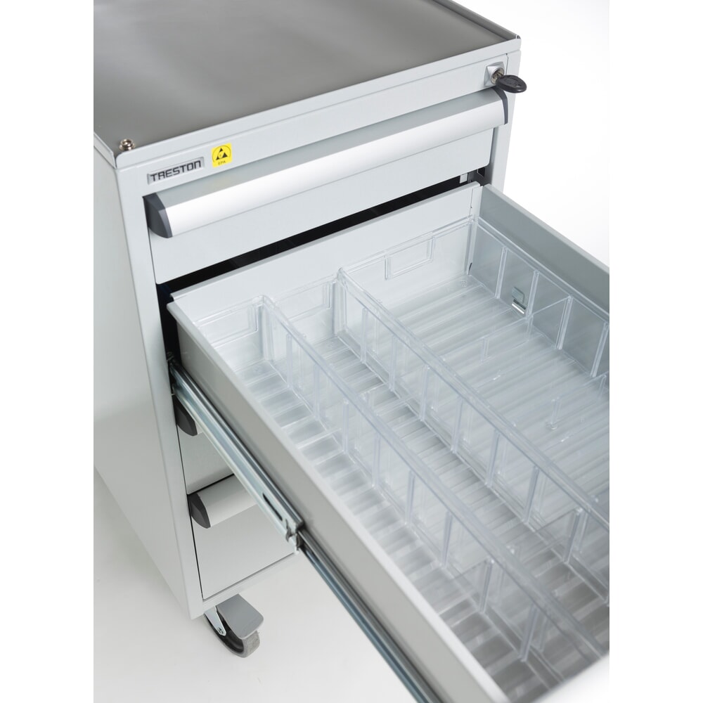 Immagine del prodotto n. 3: contenitori a bocca di lupo TRESTON in polistirolo, etichette incluse, HxBxT 82 x 92 x 300 mm