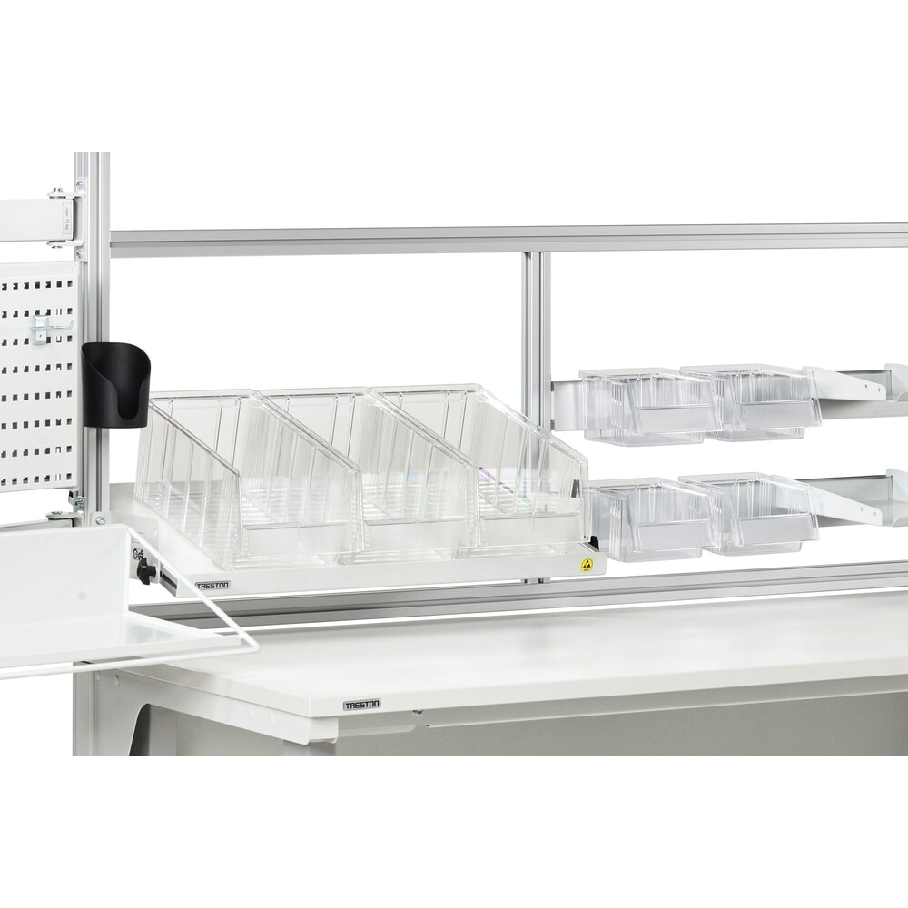 Immagine del prodotto n. 4: Contenitori a bocca di lupo TRESTON, trasparenti, HxBxT 130 x 149 x 250 mm