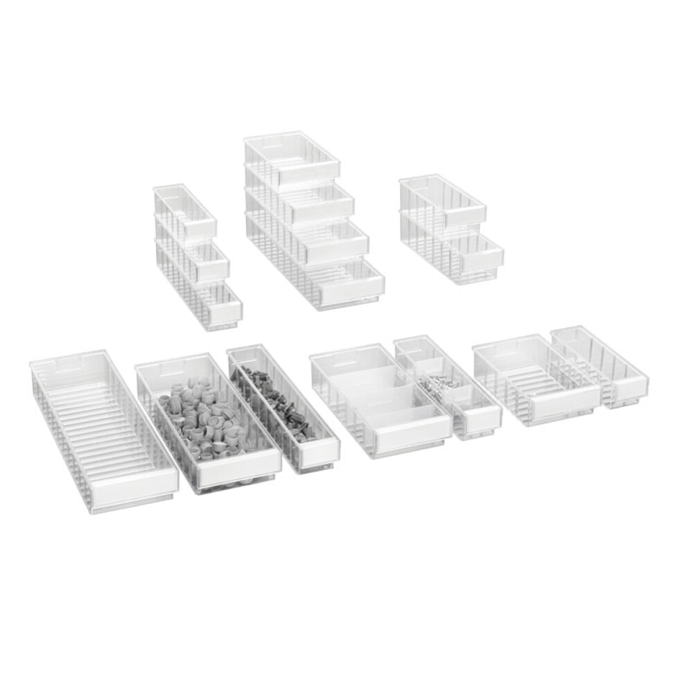 Immagine del prodotto n. 5: contenitori a bocca di lupo TRESTON in polistirolo, etichette incluse, HxBxT 82 x 92 x 300 mm