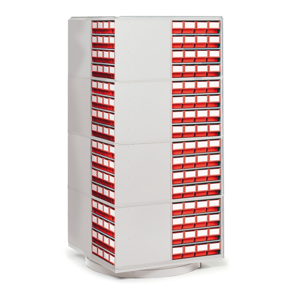 Immagine del prodotto n. 5: Cassettiera, 16 cassetti, profondità 300 mm, rosso