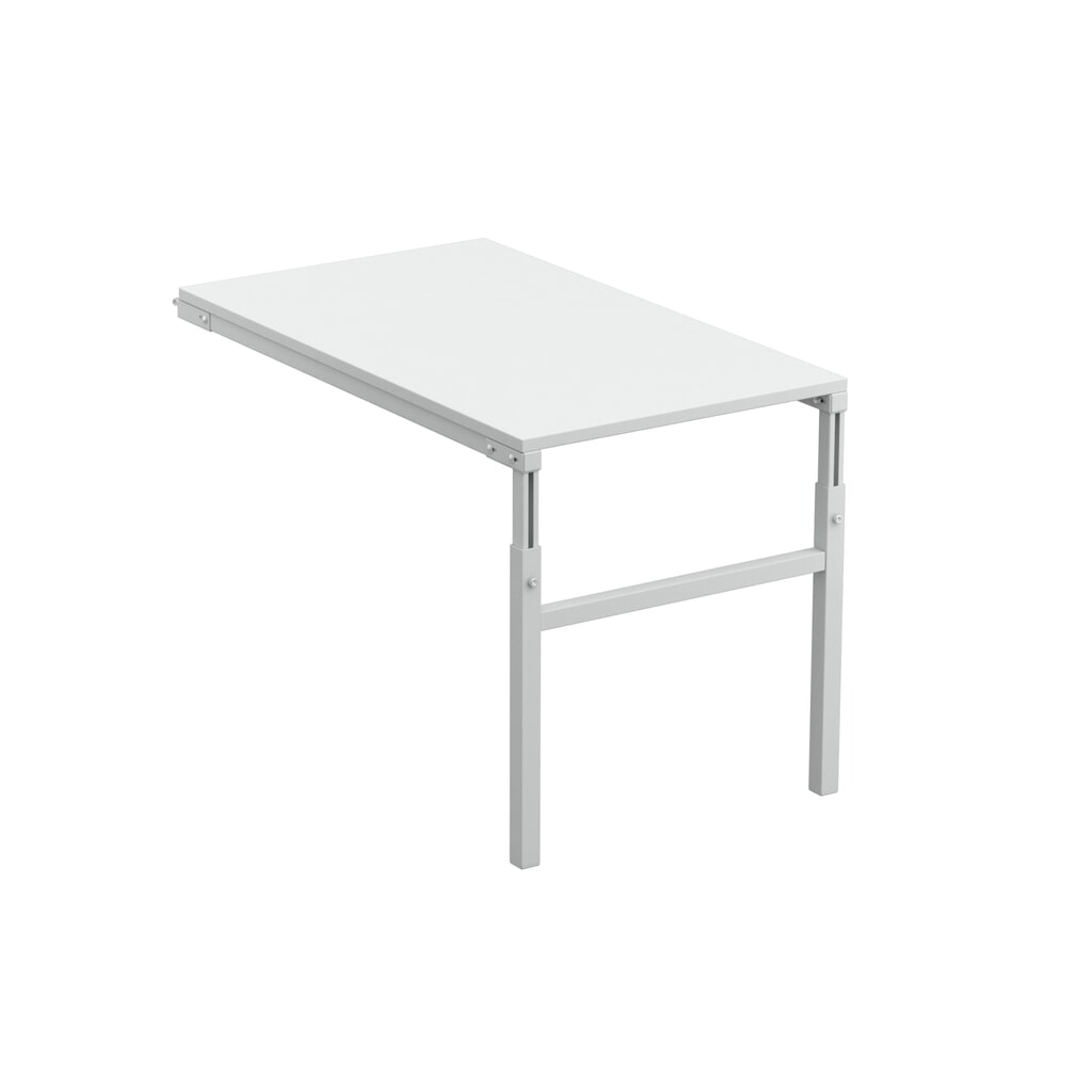 Tavolo angolare componibile per sistema postazione di lavoro, regolabile in altezza, portata 150 kg, LxP 1.000 x 500 mm Immagine del prodotto: Tavolo angolare componibile per sistema postazione di lavoro, regolabile in altezza, portata 150 kg, LxP 1.000 x 500 mm