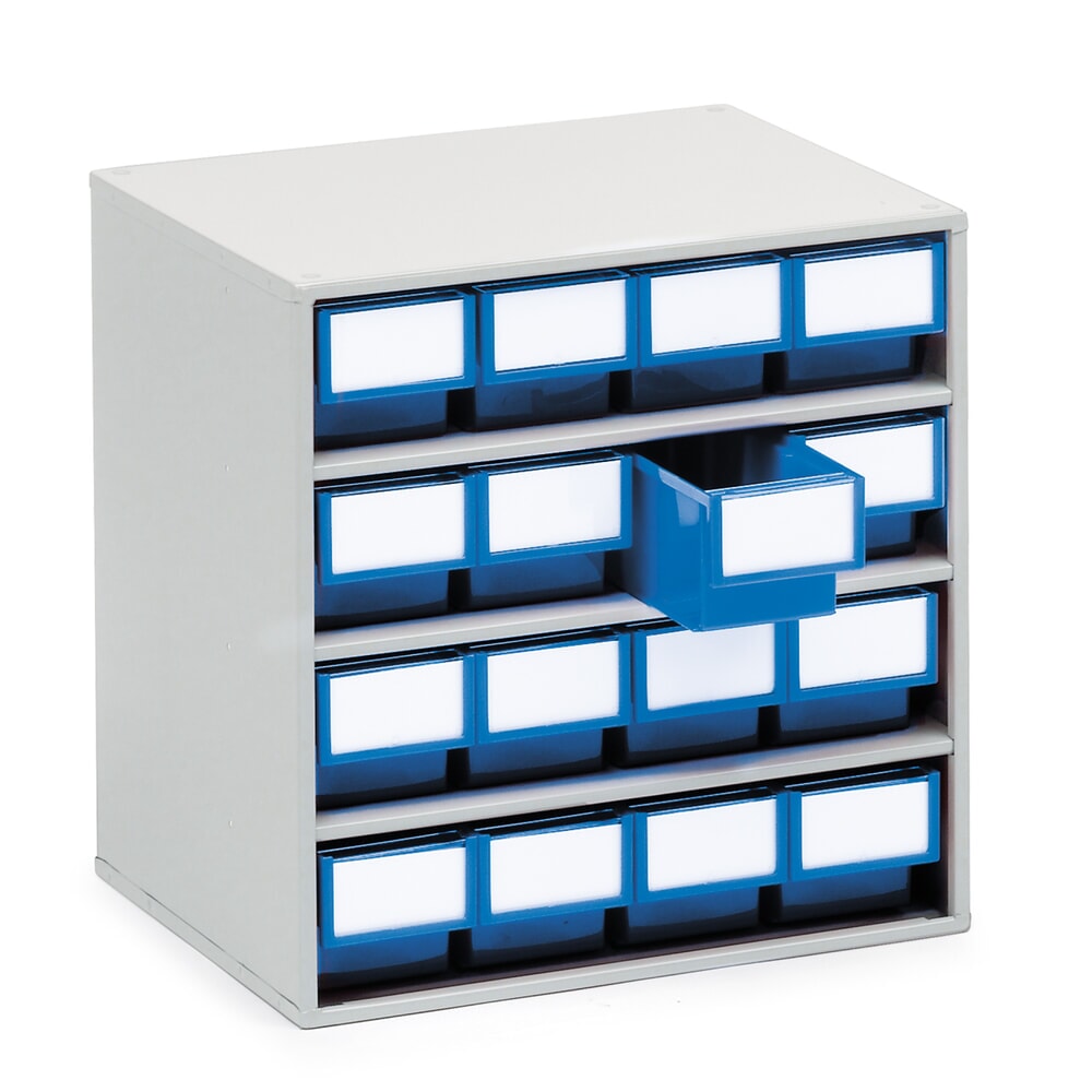 Immagine del prodotto: Cassettiera, 16 cassetti, profondità 300 mm, blu