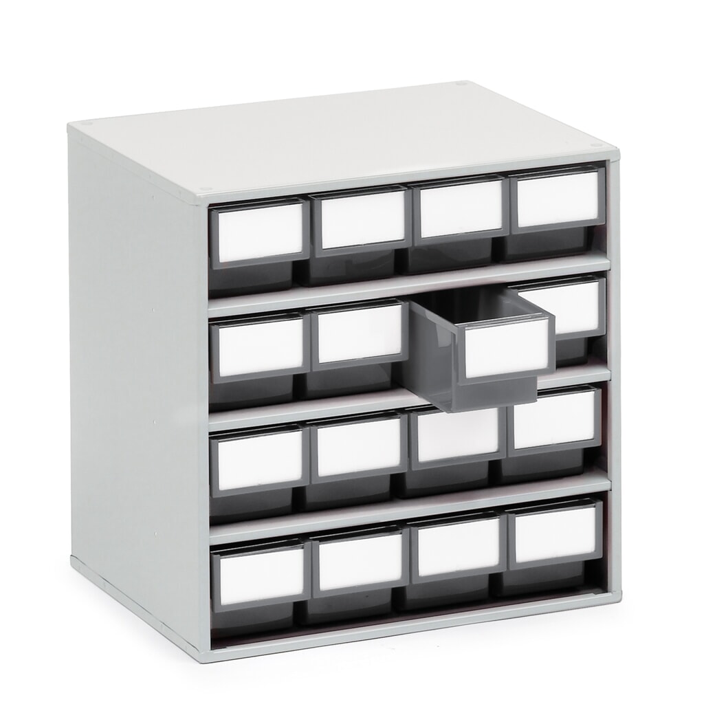 Immagine del prodotto: Cassettiera, 16 cassetti, profondità 300 mm, grigio antracite
