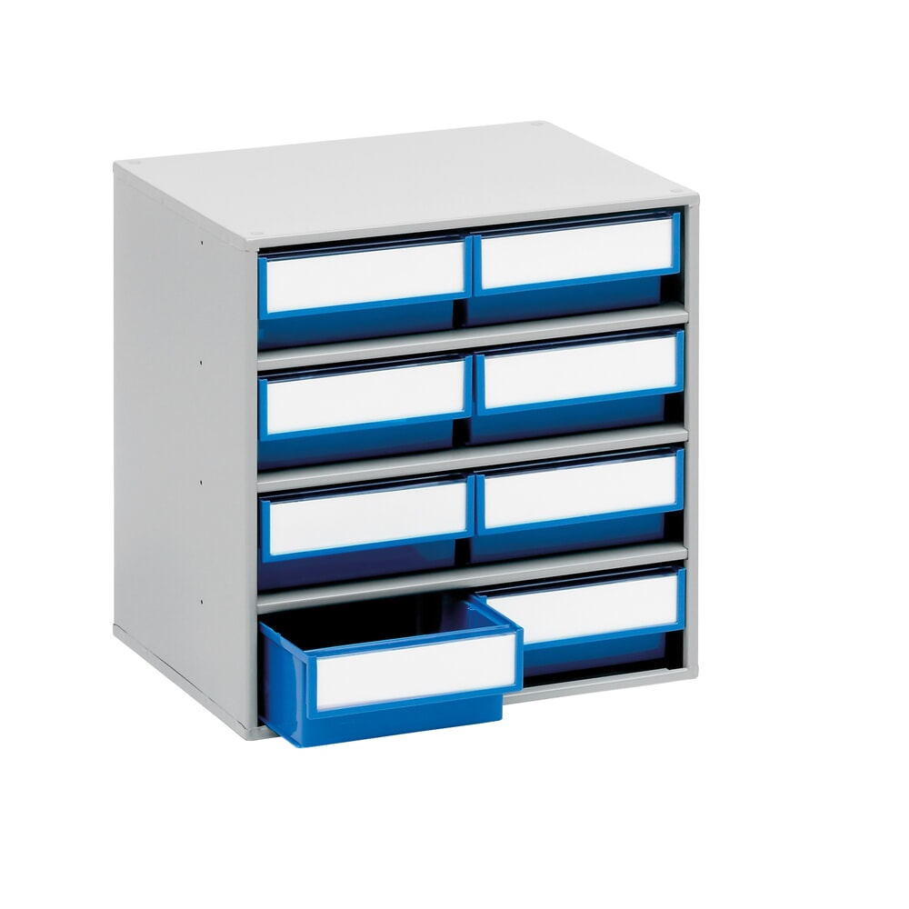 Immagine del prodotto n. 1: Cassettiera, 8 cassetti, profondità 300 mm, blu