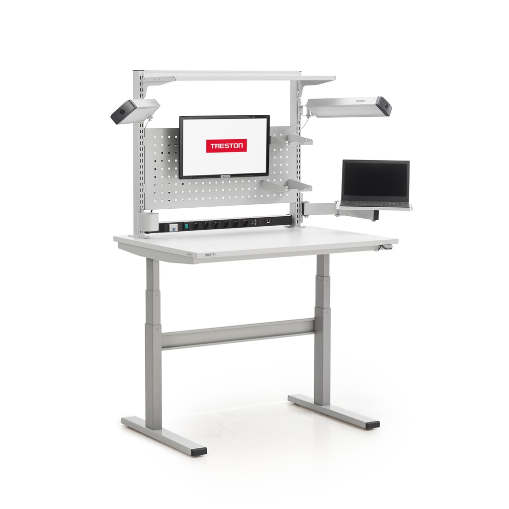Tubi griglia per tavolo da lavoro TRESTON TED, con flangia, altezza 790 mm, 2 pz./SU Immagine del prodotto n. 4: Tubi griglia per tavolo da lavoro TRESTON TED, con flangia, altezza 790 mm, 2 pz./SU