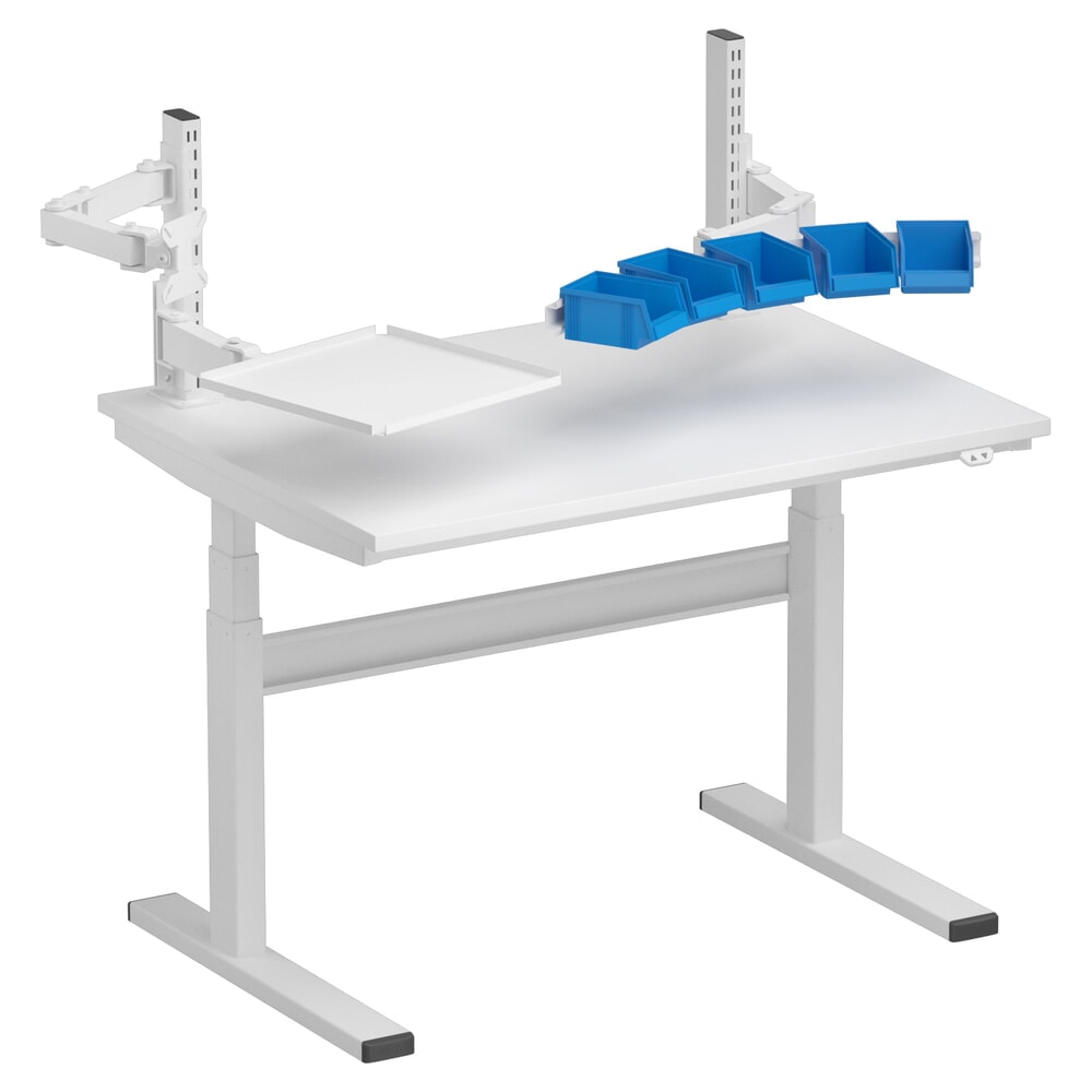 Immagine del prodotto n. 5: Tubi griglia per tavolo da lavoro TRESTON TED, con flangia, altezza 400 mm, 2 pz./SU