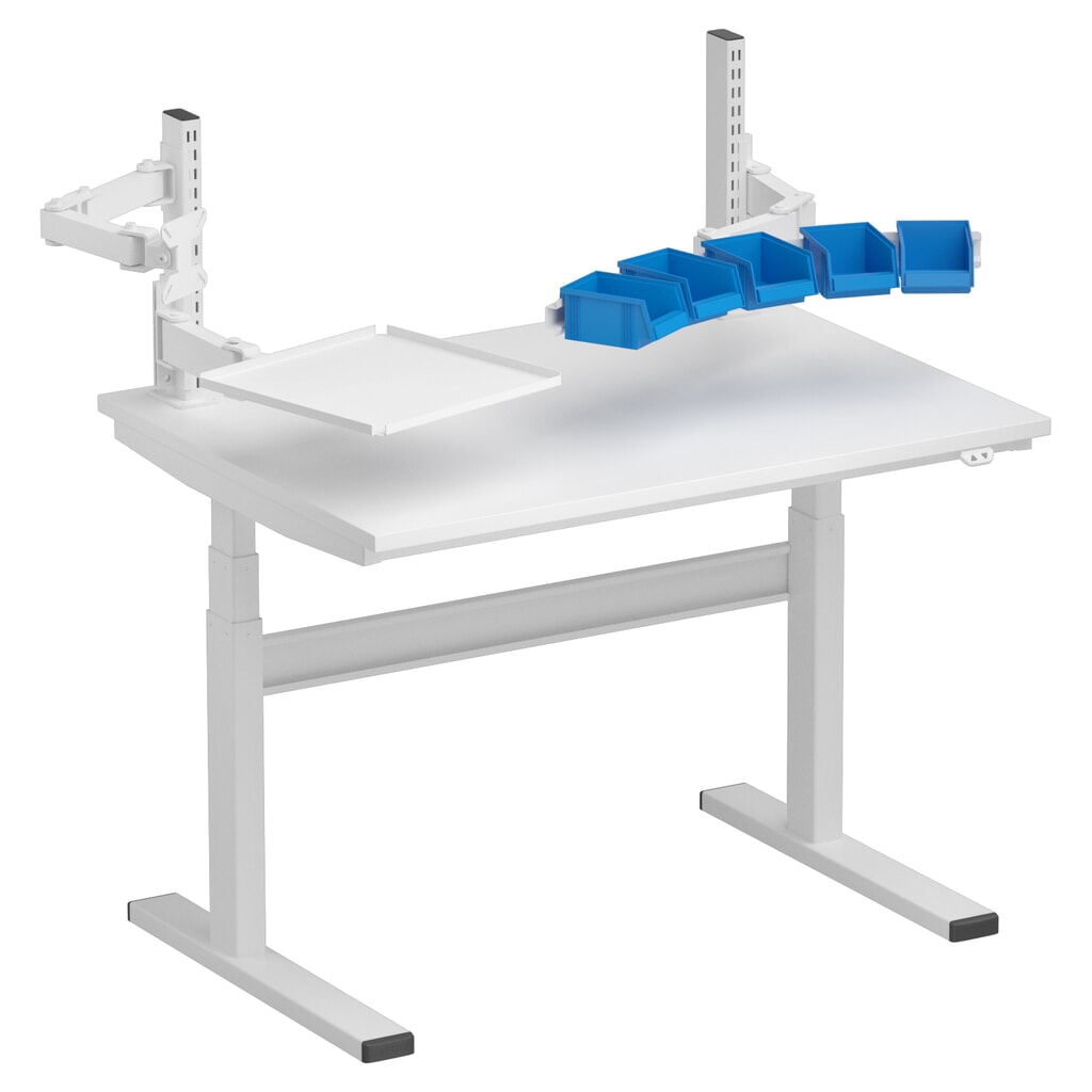 Tubi griglia per tavolo da lavoro TRESTON TED, con flangia, altezza 400 mm, 2 pz./SU Immagine del prodotto n. 5: Tubi griglia per tavolo da lavoro TRESTON TED, con flangia, altezza 400 mm, 2 pz./SU
