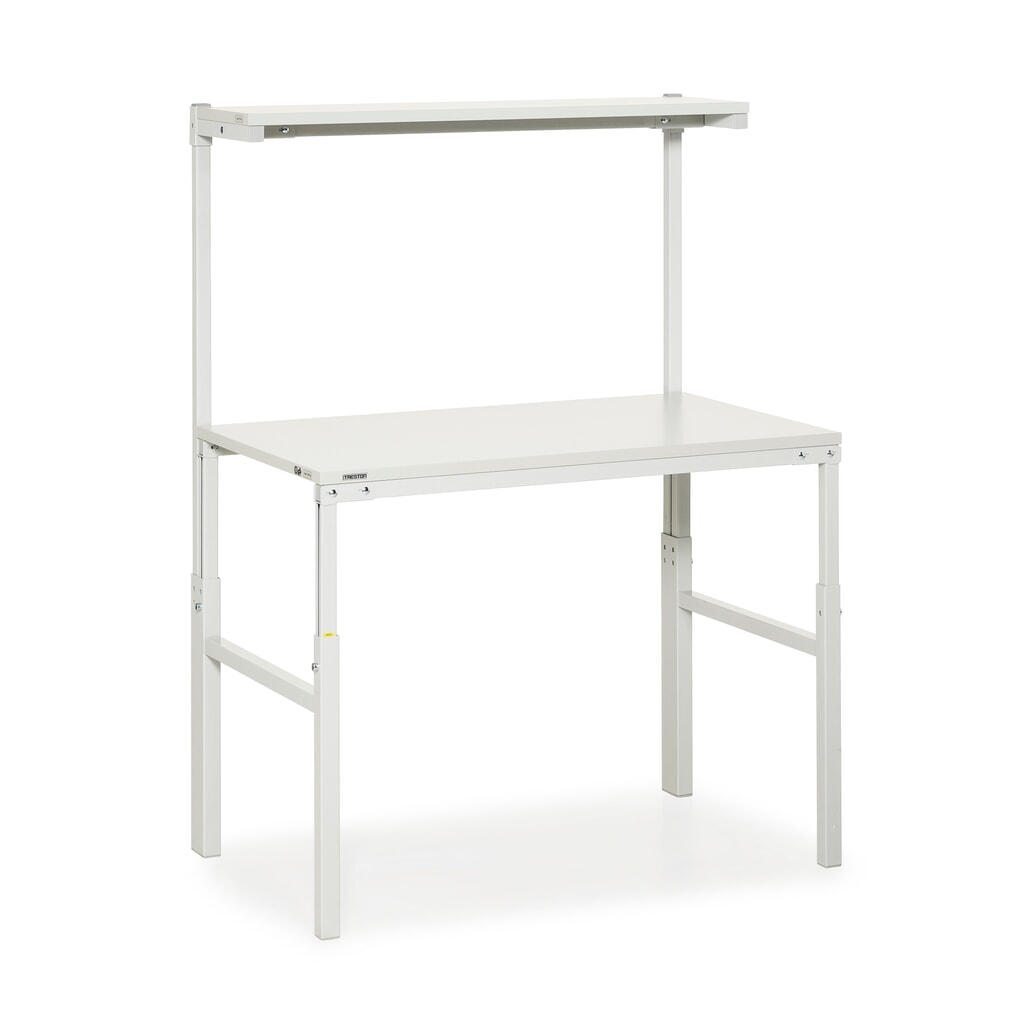 Tavolo da lavoro TRESTON con ripiano, regolabile in altezza, portata 300 kg, LxP 1.200 x 700 mm Immagine del prodotto: Tavolo da lavoro TRESTON con ripiano, regolabile in altezza, portata 300 kg, LxP 1.200 x 700 mm