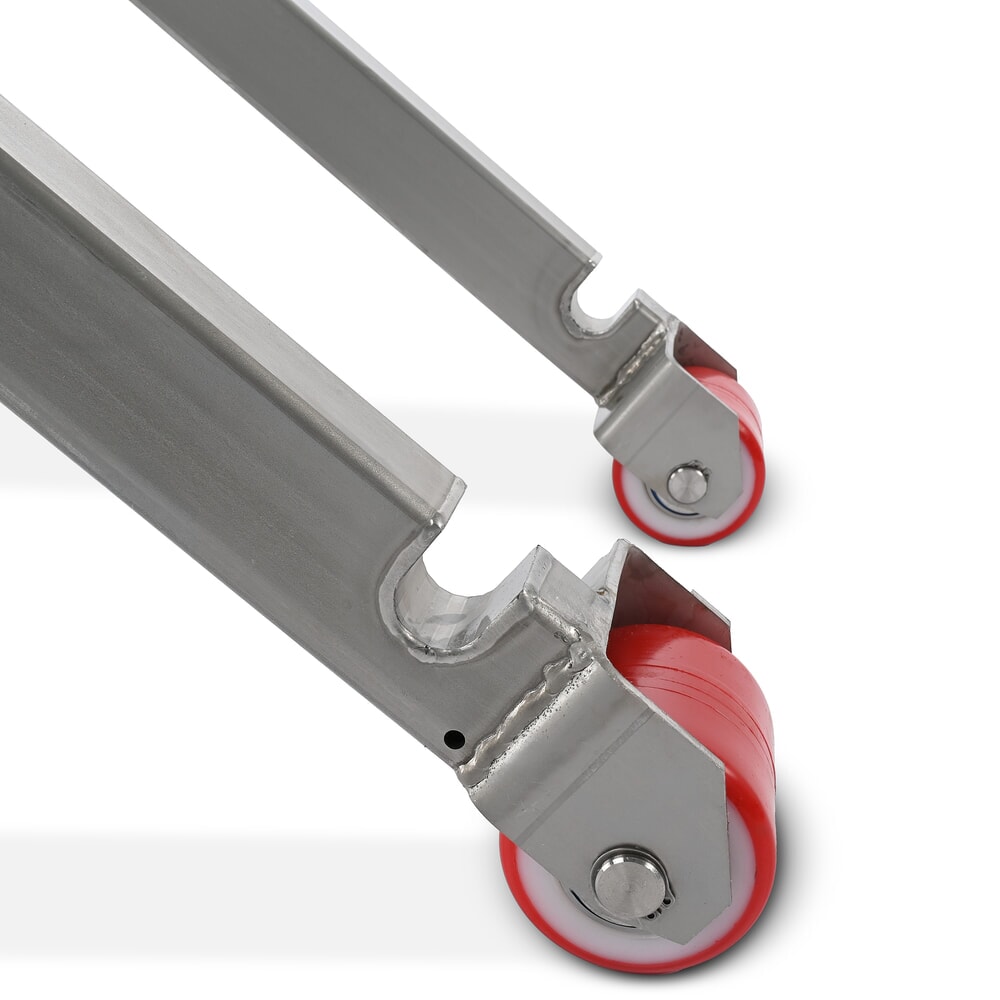 Immagine del prodotto n. 6: Transpallet a pantografo in acciaio inox Ameise® PTM 1.0 Scissor INOX, portata 1.000 kg, lunghezza forche 1.200 mm, nylon