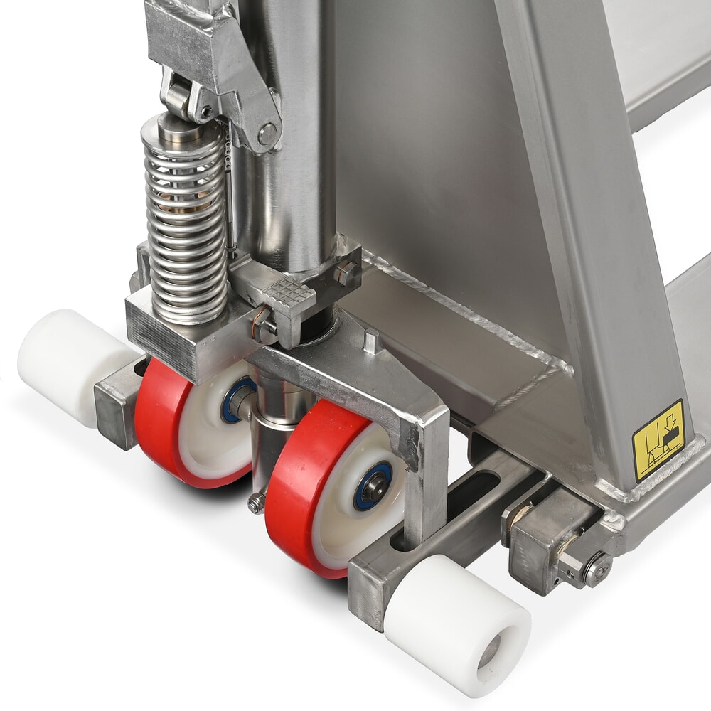 Immagine del prodotto n. 11: Transpallet a pantografo in acciaio inox Ameise® PTM 1.0 Scissor INOX, portata 1.000 kg, lunghezza forche 1.200 mm, nylon