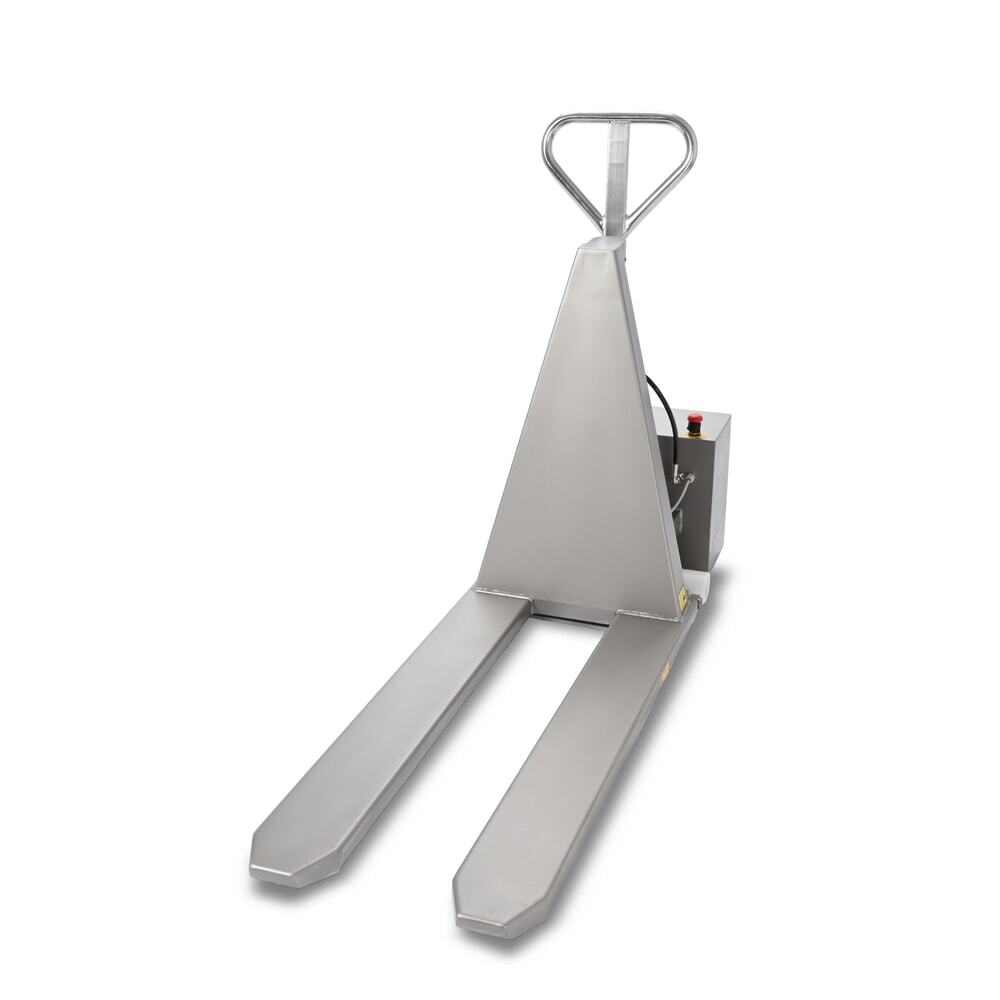 Immagine del prodotto n. 9: Transpallet a pantografo in acciaio inox Ameise® PTM 1.0 Scissor INOX, portata 1.000 kg, elettroidraulico, lunghezza forche 1.200 mm, nylon