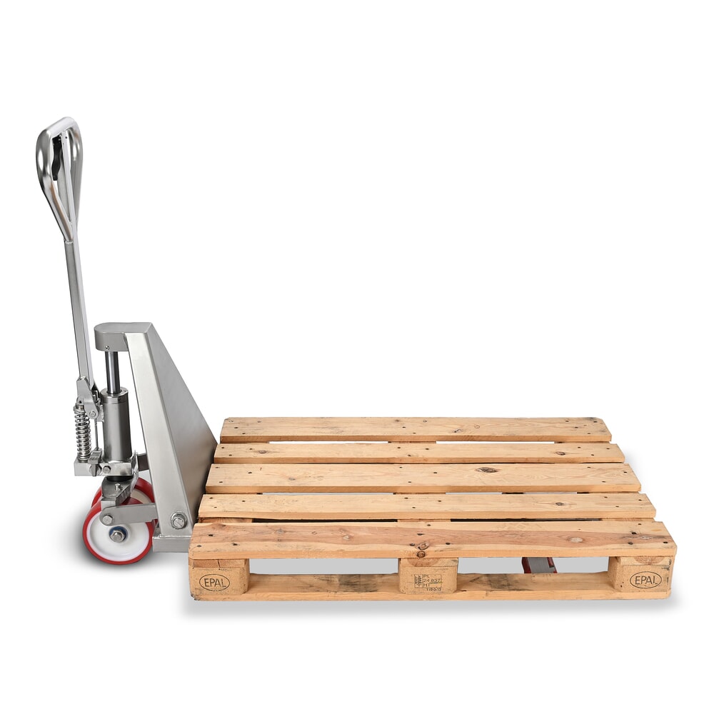 Immagine del prodotto n. 2: Transpallet in acciaio inox Ameise® PTM 2.0 INOX, portata 2.000 kg, lunghezza forche 1.150 mm, nylon