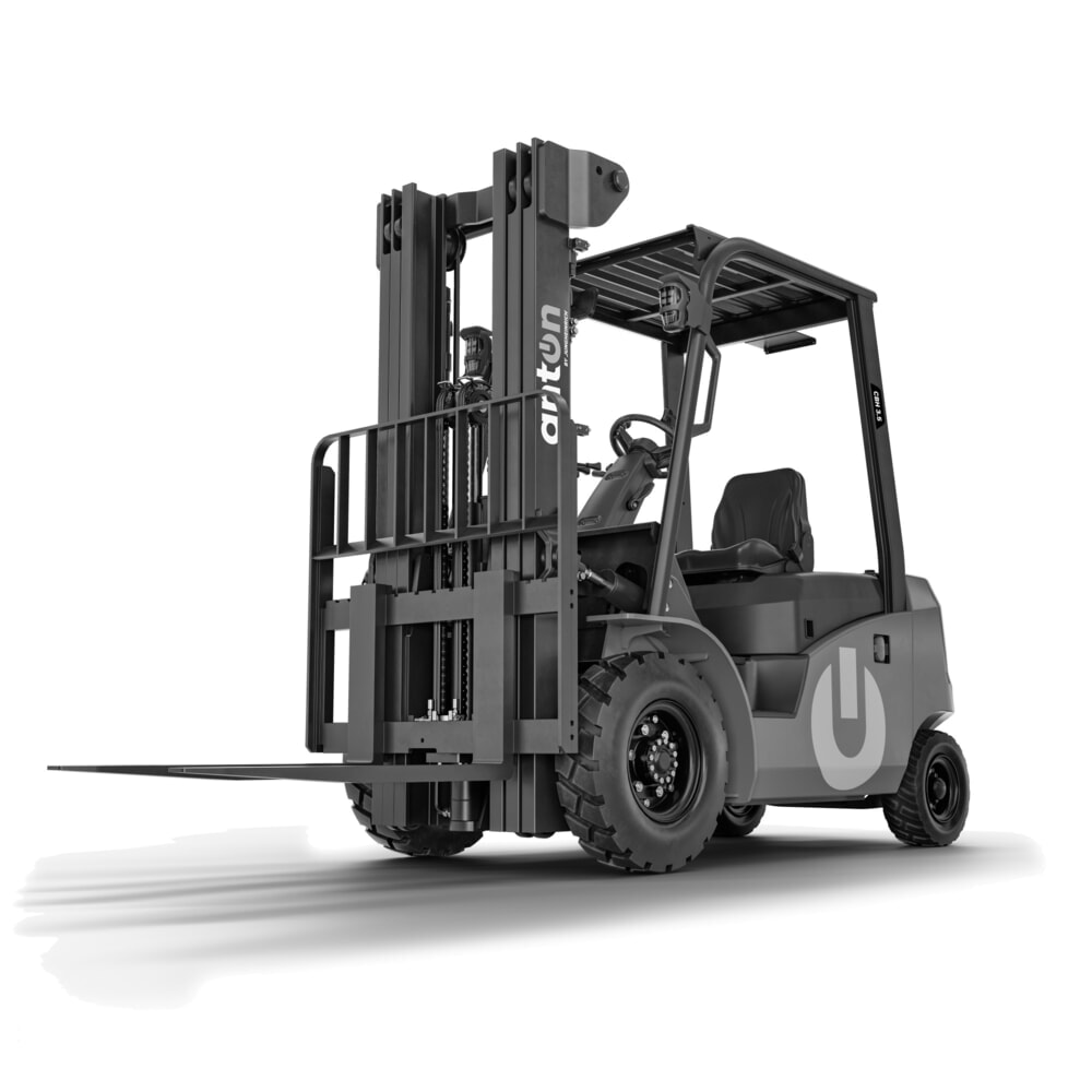 Immagine del prodotto: AntOn by Jungheinrich carrello elevatore elettrico CBH 3.5 con doppio montante telescopico, altezza di sollevamento 3.300 mm, portata 3.500 kg, incluso il caricabatteria esterno da 80 V, 60 A, CEE, 4 poli