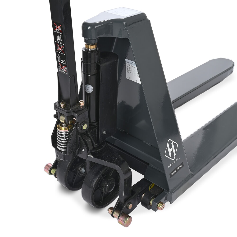 Immagine del prodotto n. 9: Transpallet a pantografo HEMMDAL PTM 1.0 Scissor, portata 1.000 kg, lunghezza forche 1.150 mm, poliuretano, rullo singolo