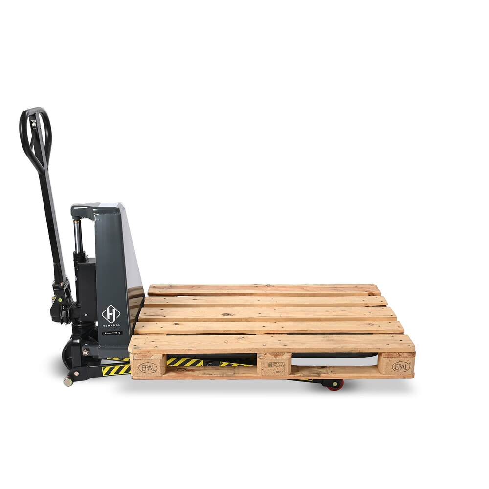 Immagine del prodotto n. 12: Transpallet a pantografo HEMMDAL PTM 1.0 Scissor, portata 1.000 kg, lunghezza forche 1.150 mm, poliuretano, rullo singolo