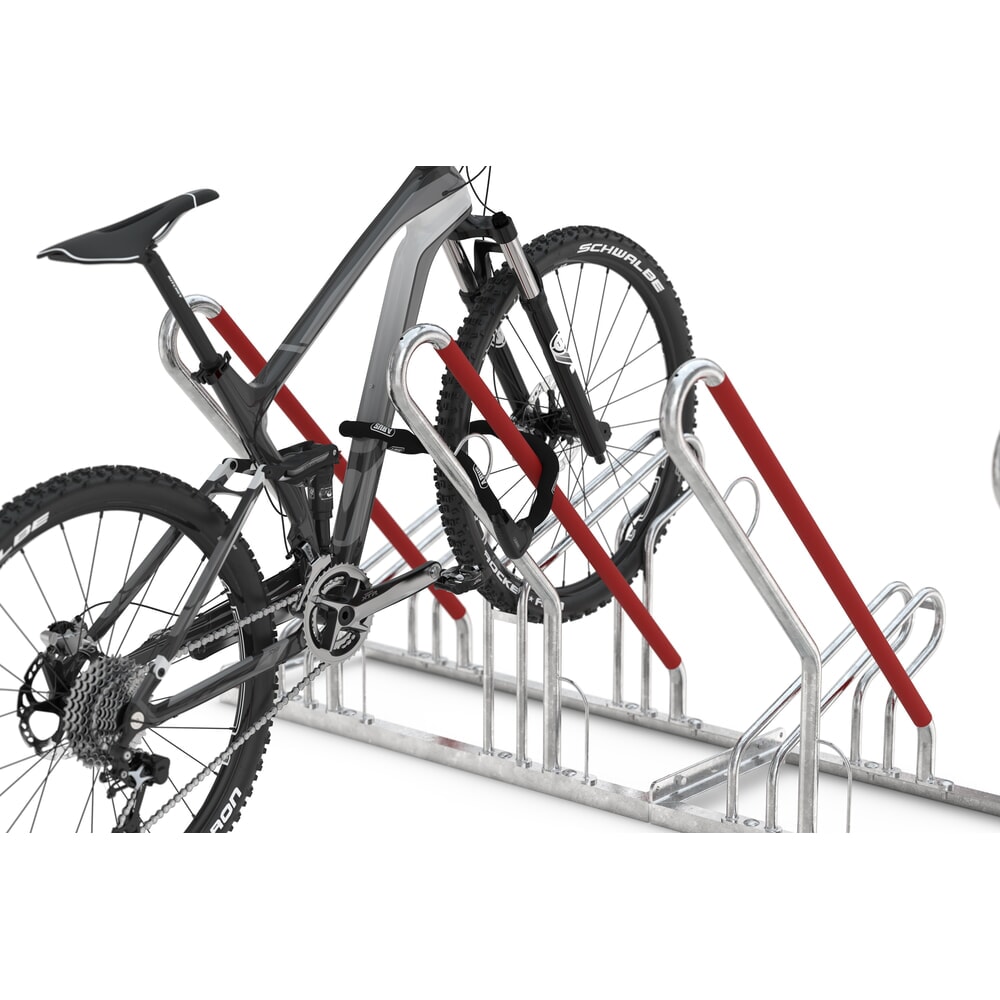 Immagine del prodotto n. 7: wsm® tettoia per biciclette Economy Köln, vetrata ESG, sistema di parcheggio 2502 XBF, kit, per 4 biciclette, AxLxP 2440 mm x 3180 mm x 2165 mm