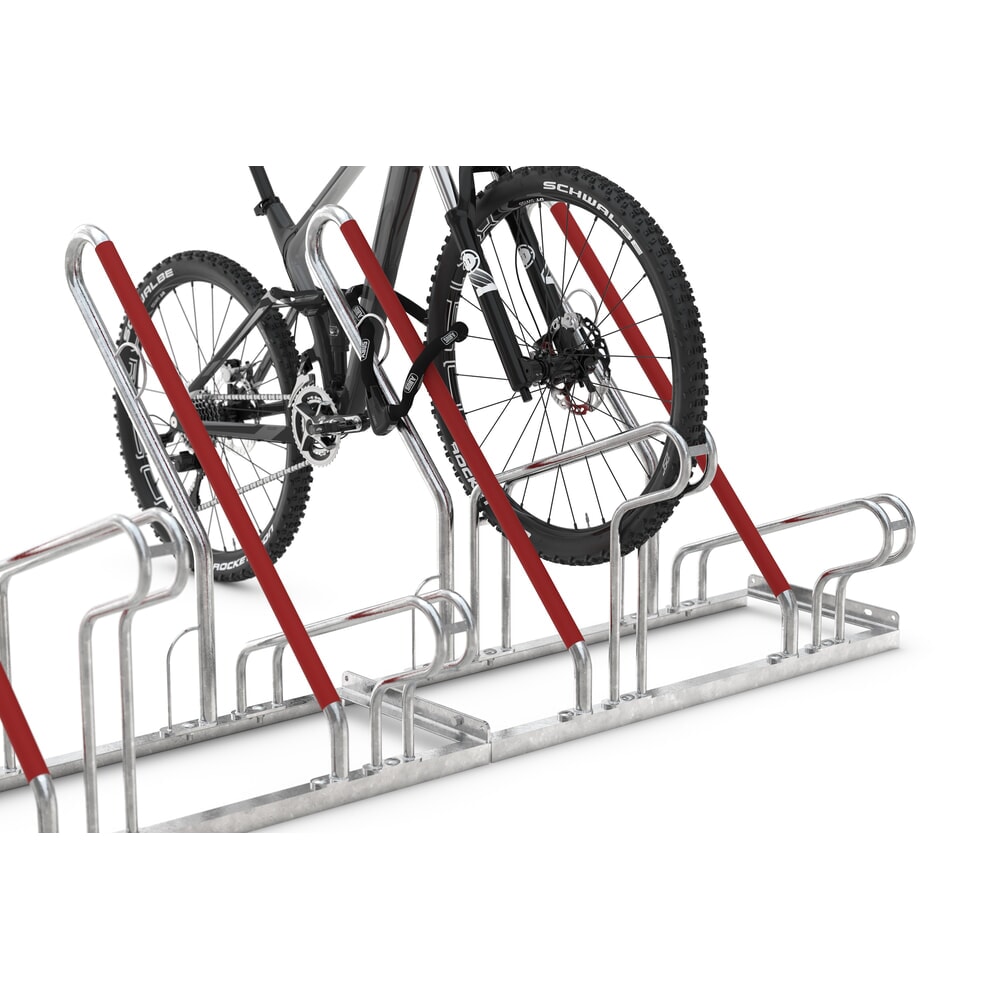 Immagine del prodotto n. 8: wsm® tettoia per biciclette Economy Köln, vetrata ESG, sistema di parcheggio 2502 XBF, kit, per 4 biciclette, AxLxP 2440 mm x 3180 mm x 2165 mm
